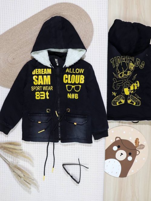 IMG_20251216_194043_836 سویشرت لی خزدار طرح بندی میکس رنگ زغالی